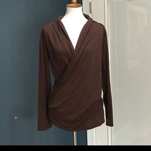 VENUS Wrap Style Top Shirt Sz L